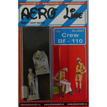 Plastikový model Plusmodel 1/48 Crew Bf-110 (2 fig.)