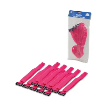 kabelová chránička LogiLink Pásky na suchý zip 500*20mm 10 kusů