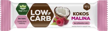 Čokoládová tyčinka Topnatur Low Carb 40 g kokos/malina