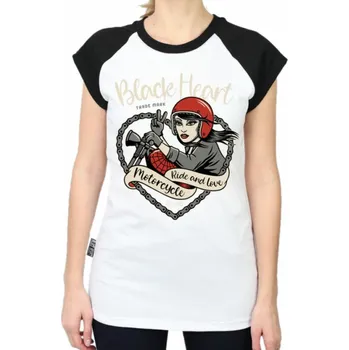 Dámské tričko tričko dámské - BIKE - BLACK HEART - 9082 - M