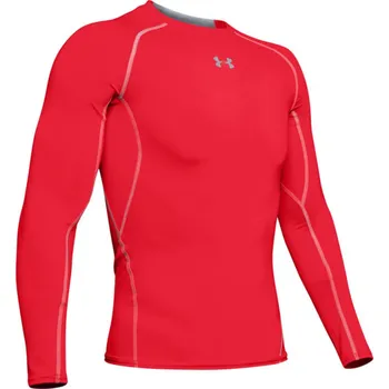 Triko Under Armour HeatGear Sonic Compression L/S Senior Red Velikost: M