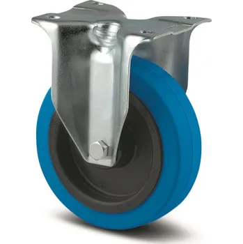 Pojezdové kolečko Tente Kolečko s modrým běhounem, pevné, 100 mm