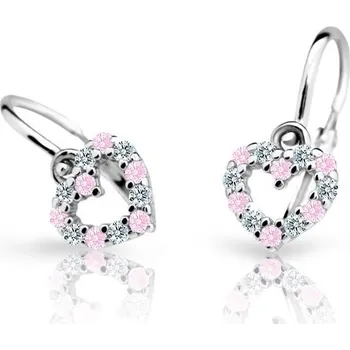 Náušnice Recenze Cutie Kids Jewellery C2157B Pink