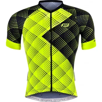 cyklistický dres Force Vision Jersey M fluo yellow