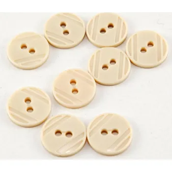 Knoflík Dírkový knoflík - béžová - průměr 1,5 cm