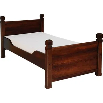 Postel Postel Retro, KB Výběr moření: Ořech, Rozměr postele: 90x200, Druh dřeva: Borovicový masiv