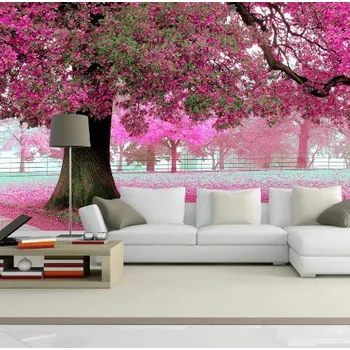 Fototapeta Solution Media 3D tapeta - Strom s růžovými květy MU16 3 - 3D Relief - Vliesová tapeta - 320g/m2