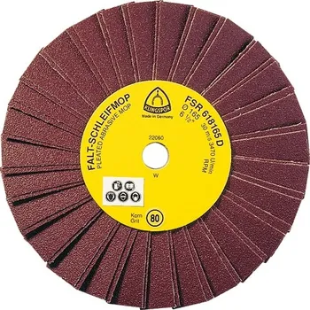 Brusný kotouč Skládaný brusný lamelový kotouč, fsr 618, 165x14/80