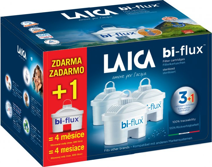 LAICA Bi-flux náhradní filtry 3+1 ks od 333 Kč 