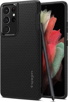 Pouzdro na mobilní telefon Spigen Liquid Air Pen pro Samsung Galaxy S21 Ultra matně černé