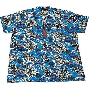 Pánská košile Pánská havajská košile Kamro 16285/194 vel. 5XL - 12XL krátký rukáv Kamro ODE-KAM-16285-194 - 12XL