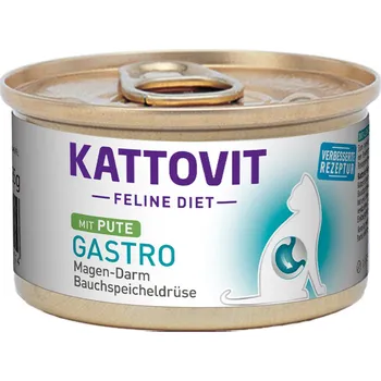 Krmivo pro kočku KATTOVIT Feline Diet Gastro krůta 24x85g