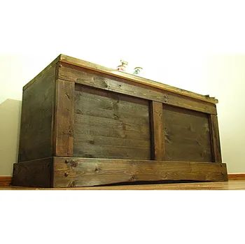 Truhla Stará Krása - Own Imports Rustikální truhla s velkým úložným prostorem V - 55 cm / Š - 120 cm / H - 50 cm (tolerance +/- 1,5 cm)