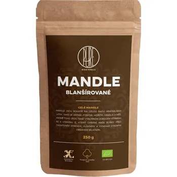 BrainMax Pure Mandle blanšírované BIO, 250 g