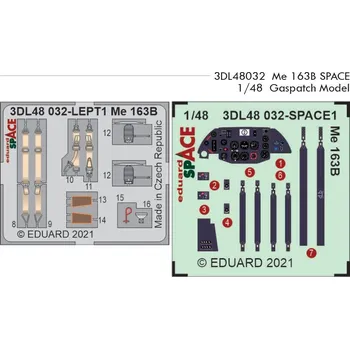 Plastikový model Eduard 1/48 Me 163B SPACE (GASPATCH MODELS)