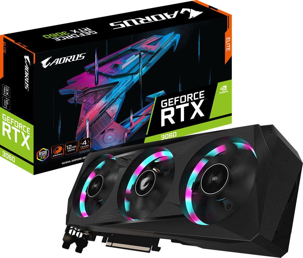 Gigabyte Aorus GeForce RTX 3060 Elite 12G LHR od 13 213 Kč - Zbozi.cz