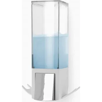 Compactor Edge nástěnný dávkovač mýdla, chrom / ABS plast - bílý, 500 ml RAN9653