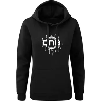 Dámská mikina Dámská mikina s kapucí DNB SYSTEM Velikost: L, Barva: Černá - Design 2