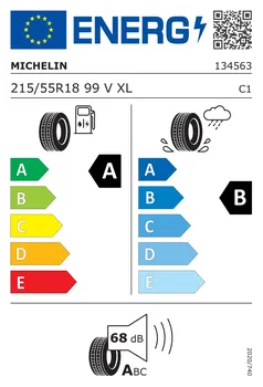 Michelin Primacy 4 215/55 R18 99 V XL VOL energetický štítek