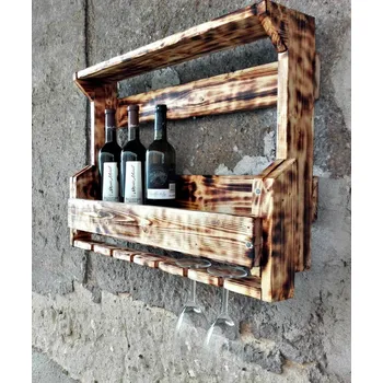 Stojan na víno Závěsná police na víno