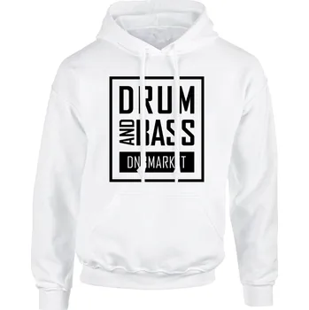 Pánská mikina Pánská mikina s kapucí DNB Oblong Velikost: XXL, Barva: Bílá