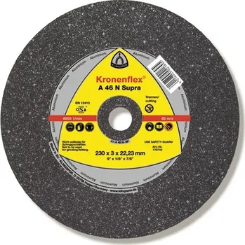 Řezný kotouč Řezný kotouč kronenflex, a 46 n supra, rovný, 180x3x22,23, pro ruční řezání