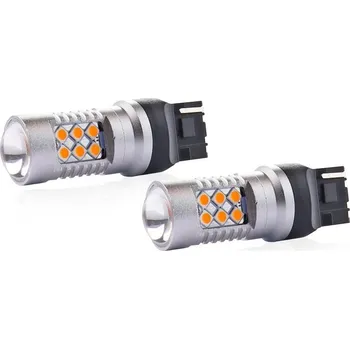 Autožárovka Žárovky T20 24 SMD CAN BUS (s odporem) oranžová 5600K - 2 ks