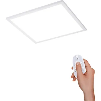 Leuchten Direkt 14530-16 FLAT - LED stropní svítidlo s dálkovým ovladačem, LED 20W, 2700-5000K, 30 x 30cm (Stropní LED panel s dálkovým ovladačem, stmívatelný se změnou barvy světla)