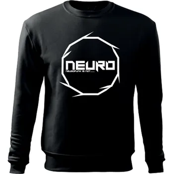 Pánská mikina Neurofunk mikina pánská bez kapuce "Neuro Round" Velikost: XL, Barva: Černá
