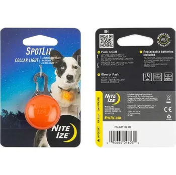 Obojek pro psa Nite Ize Světýlko nejen na obojek Spotlit Barva: Oranžová