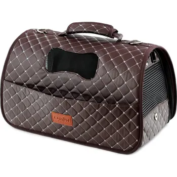 Taška pro psa a kočku CAMON Taška na psy ROMBO, hnědá Velikost: M