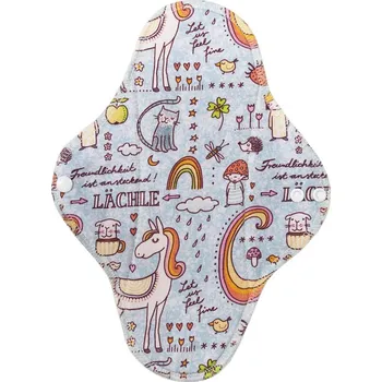 Menstruační vložka Breberky BIO Noční vložka (Bavlněné froté s PUL) - Přívětivost (biobavlněný úplet s GOTS)