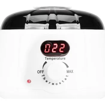 Ohřívač depilační vosku s displejem 400 ml 120 W - bílý