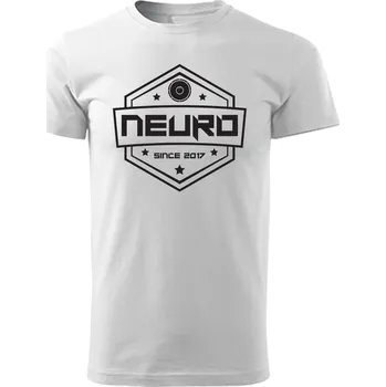 Pánské tričko Pánské tričko Neuro "Erb" Velikost: 4XL, Barva: Bílá