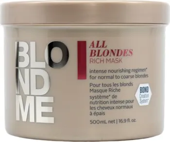 Vlasová regenerace Schwarzkopf Professional Blondme All Blondes Rich Mask 500 ml