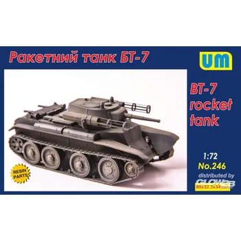 Plastikový model Unimodel 1/72 BT-7 rocket tank