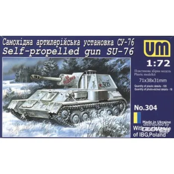 Plastikový model Unimodel 1/72 Su-76
