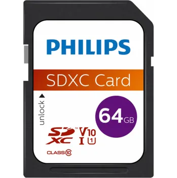 Paměťová karta Philips SDXC Card 64GB Class 10 UHS-I U1