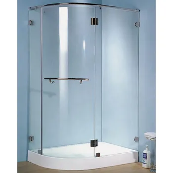 Bss Glass Edition Sprchový Kout 80x120cm Čtvrtkruh ATYP S Vaničkou Bezpečnostní Tvrzené Sklo 6 Mm