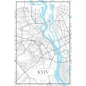 Plakát Plakát, Obraz - Kyiv white