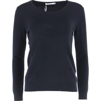 Dámský svetr Svetřík s výstřihem "U" Damod 01253,barva: černá, velikost: L/XL