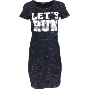 Dámské šaty Jolio&co 726 triko dl../104975 barva: černá, velikost: S/M