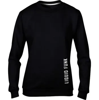 Dámská mikina Dámská mikina bez kapuce LIQUID FUNK Break černá Velikost: XL, Barevnost motivu: Bílá