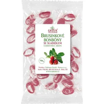 Bonbon Brusinkové bonbóny se sladidlem 100 g