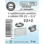 HARTMAN Sada "O" kroužků k radiátorovým ventilům a zátkám 3/4" - 22x2 (0170)