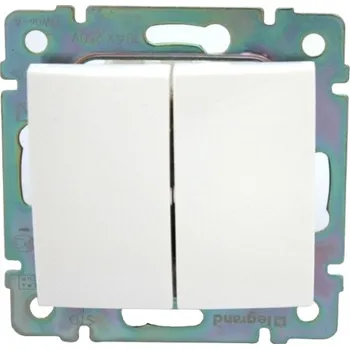 vypínač Legrand Valena tlačítko dvojité spínací bílá 774218