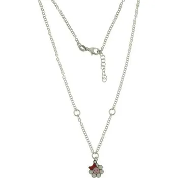 Náhrdelník Stříbrný dětský náhrdelník s kytičkou