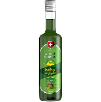 Herbamedicus Alpská tinktura 13 bylin 500 ml Přírodní produkt Herbamedicus Alpská tinktura 13 bylin 500 ml