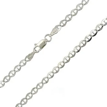 Řetízek Stříbrný řetízek marina open délka řetízku 42cm