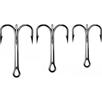 Rybářský háček 25ks - Trojháček Mistrall 3205 Velikost 1/0